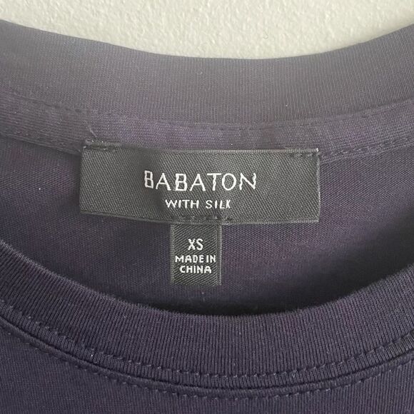 ARITZIA Babaton Silk Sleeveless Midi Dress Navy Blue XS - Picture 4 of 4